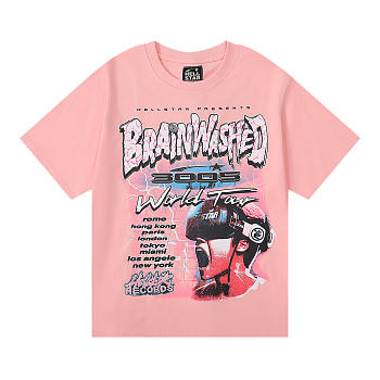 Hellstar electric pink T shirt 