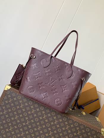 LV neverfull  MM Monogram Empreinte Leather size 32x29x17cm
