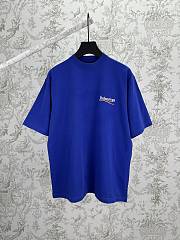 Balenciaga dark blue T shirt  - 5