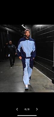 Supreme Jordan Tricot Track Jacket Light Blue Men's - 6
