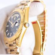 Rolex Day-Date 40 Black Marble Dial watch - 5
