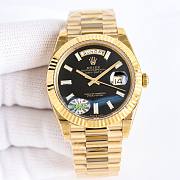 Rolex Day-Date 40 Black Marble Dial watch - 4