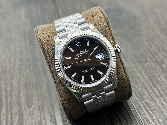 Rolex Datejust 41 Black Dial Jubilee watch - 1