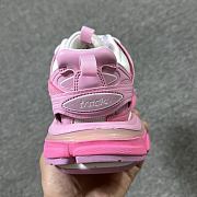 Balenciaga Track Mesh Suede Sneakers Pink  - 3