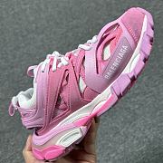 Balenciaga Track Mesh Suede Sneakers Pink  - 4