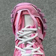 Balenciaga Track Mesh Suede Sneakers Pink  - 6