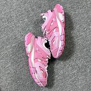 Balenciaga Track Mesh Suede Sneakers Pink  - 5