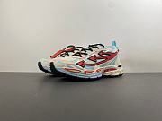 These are the Off-White Be Right Back sneakers in white blue and red - 3