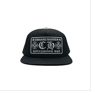 Chrome heart black cap