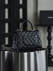 Chanel Coco Small Flap Bag Black size 14x24x10cm - 4