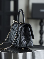 Chanel Coco Small Flap Bag Black size 14x24x10cm - 6