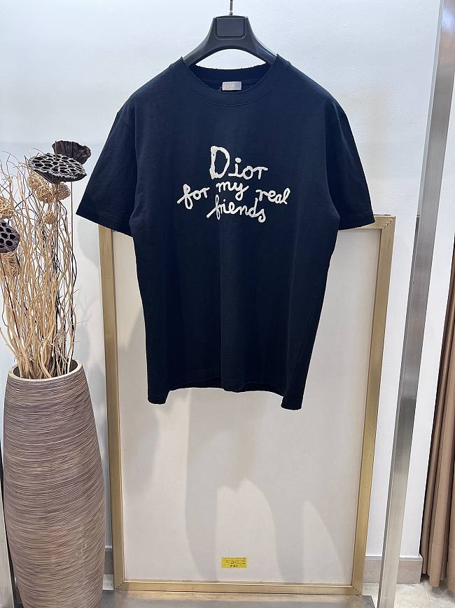Dior logo black T shirt - 1