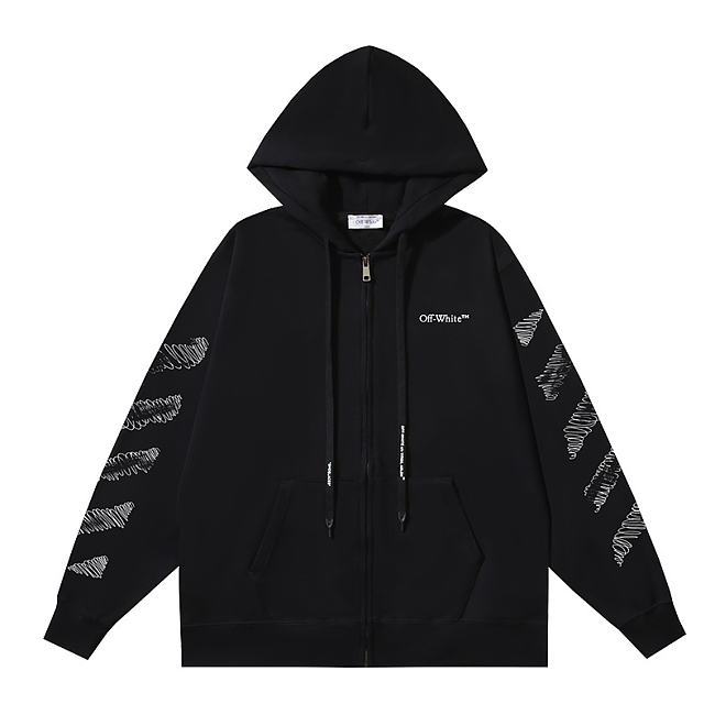 Off white black hoddie - 1