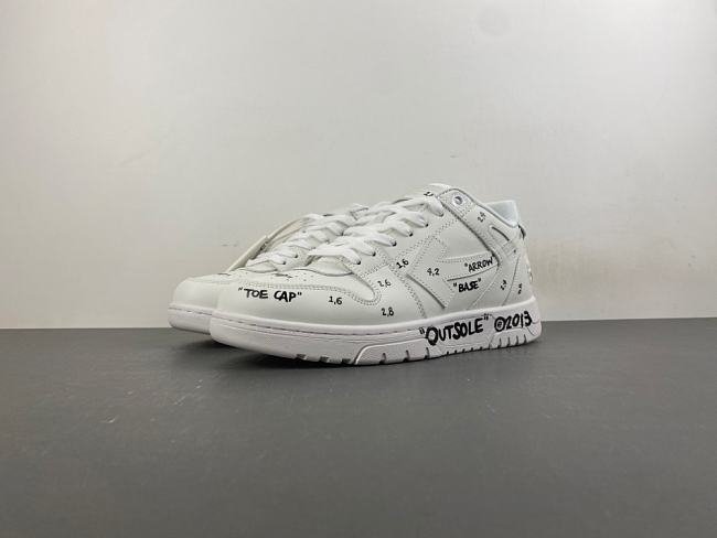 OFF-WHITE Out Of Office Graffiti Outsole Low  - 1