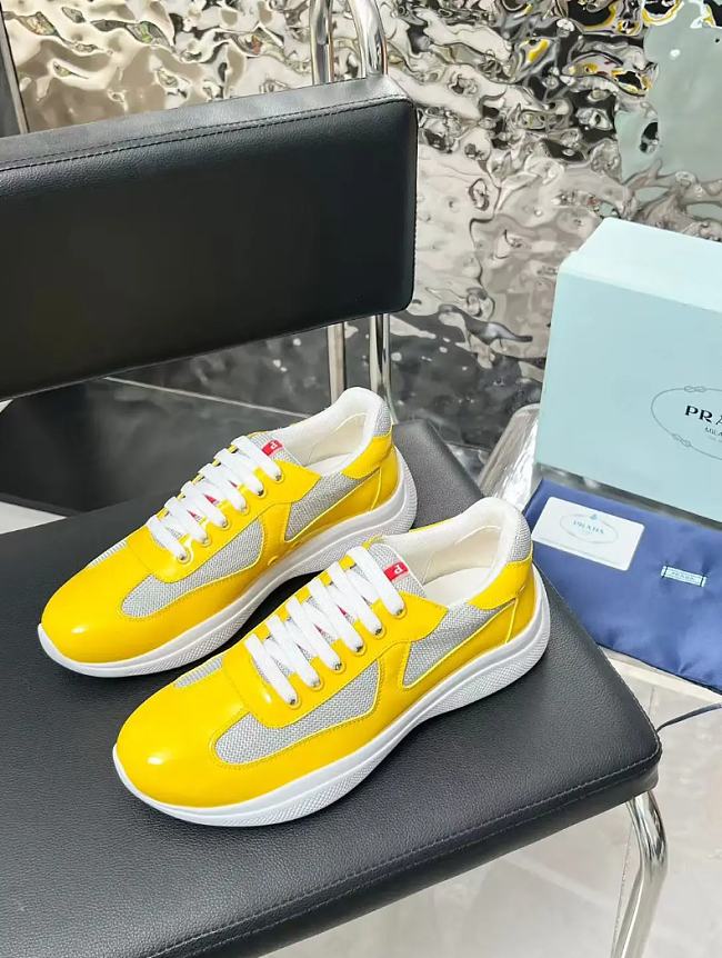 Prada America Cup Soft rubber Yellow Shoes 4E6500-3LLJ-F0377-F-025 - 1
