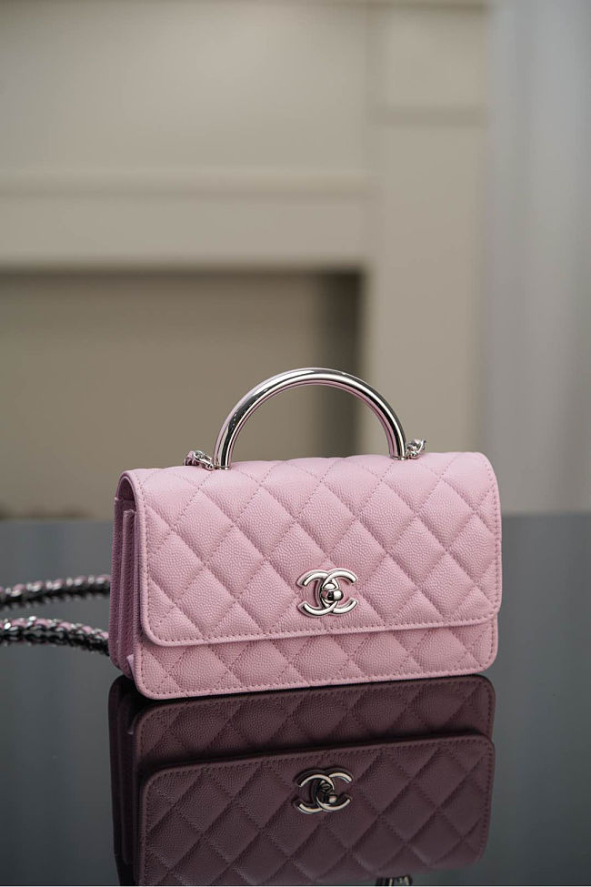 Chanel 25P Grain-embossed calfskin size 11*18.5*6cm - 1