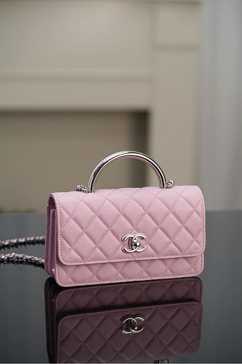 Chanel 25P Grain-embossed calfskin size 11*18.5*6cm