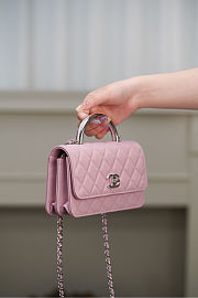 Chanel 25P Grain-embossed calfskin size 11*18.5*6cm - 5