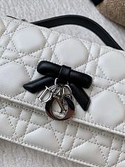 My Dior Mini Bag Two-Tone Latte and Black Cannage size 21.5 cm - 2