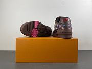  LV trainer coffee-colored sequined lettering - 2