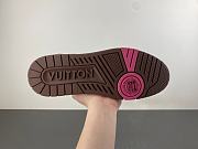  LV trainer coffee-colored sequined lettering - 3