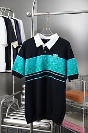  Louis Vuitton Iridescent Jacquard Short-Sleeved Polo - 3