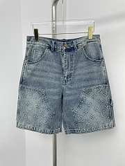 Louis Vuitton Denim Carpenter Shorts Blue  - 1