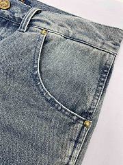 Louis Vuitton Denim Carpenter Shorts Blue  - 4