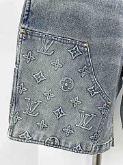 Louis Vuitton Denim Carpenter Shorts Blue  - 2