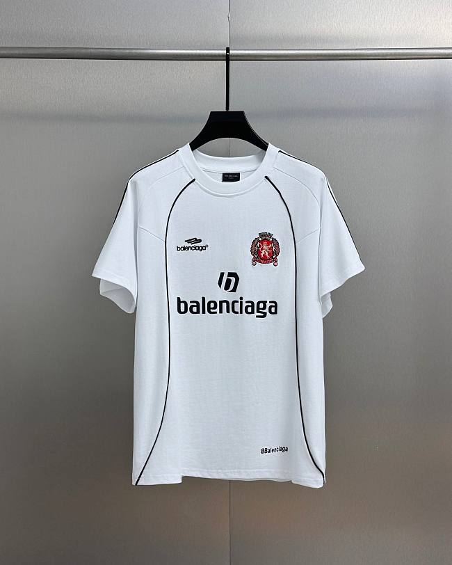 Balenciaga logo  white T shirt  - 1