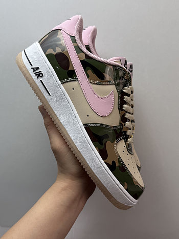 Nike Air Force 1 Low '07 LV8 Patent Camo Pink - HQ1967-200
