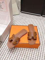 Hermes oran sandals brown - 6