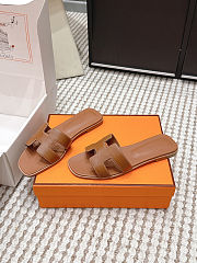 Hermes oran sandals brown - 4