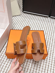 Hermes oran sandals brown - 3