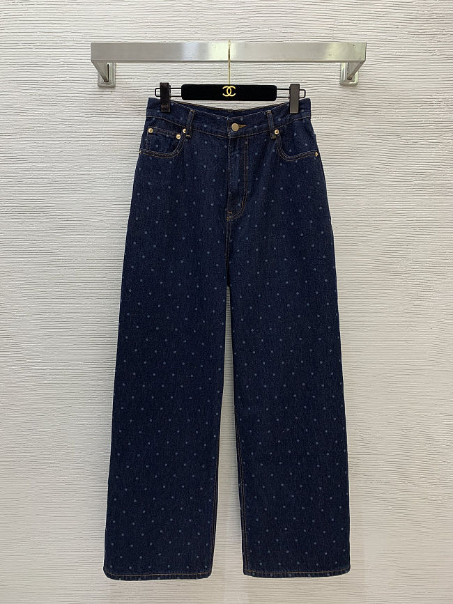  IMMI designer brand high-end custom washed denim cotton jeans - 1