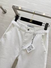 Anagram baggy jeans in denim White - LOEWE APAC  - 6