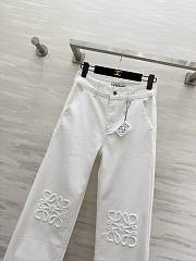 Anagram baggy jeans in denim White - LOEWE APAC  - 4