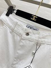 Anagram baggy jeans in denim White - LOEWE APAC  - 3