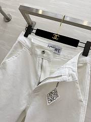 Anagram baggy jeans in denim White - LOEWE APAC  - 2