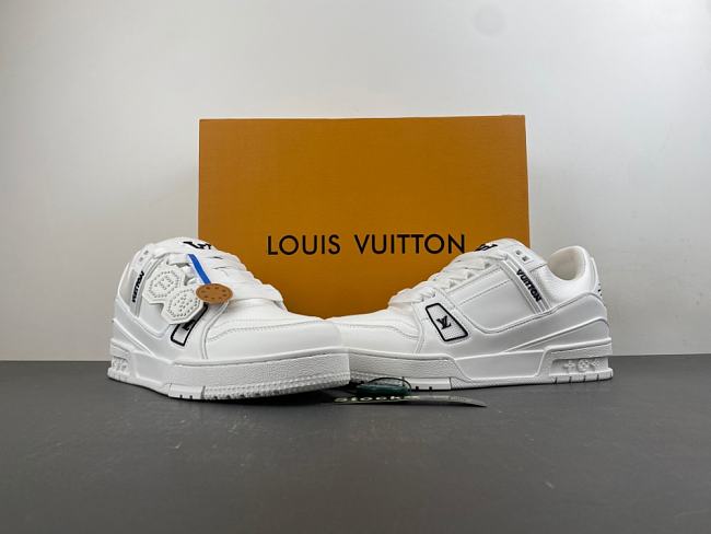 LV Trainer Pure White and Black - 1