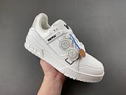LV Trainer Pure White and Black - 6