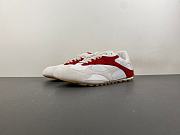 Bottega Veneta off-white and red suede sneaker - 1
