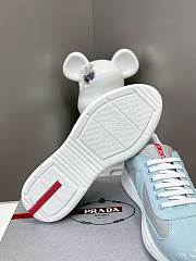 Light Blue Prada America's Cup biker fabric sneakers - 2