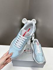 Light Blue Prada America's Cup biker fabric sneakers - 3