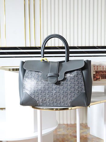 Goyard Saigon Tote Grey size 34x18x24cm