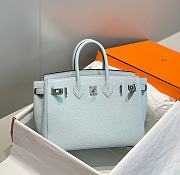 Hermès Birkin 30 Bag – Bleu Hydra Togo Leather with Palladium Hardware - 5