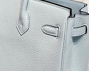 Hermès Birkin 30 Bag – Bleu Hydra Togo Leather with Palladium Hardware - 3