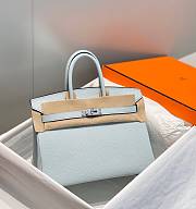 Hermès Birkin 30 Bag – Bleu Hydra Togo Leather with Palladium Hardware - 4