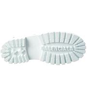 Balenciaga Strike Leather Combat Boot White - 3