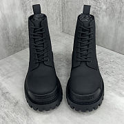 Balenciaga Strike Leather Combat Boot black - 3